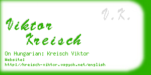 viktor kreisch business card